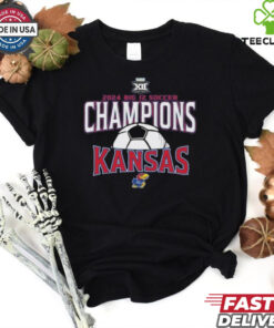 Official Kansas Jayhawks 2024 Big 12 Women’s Soccer Tournament Champions T Shirt