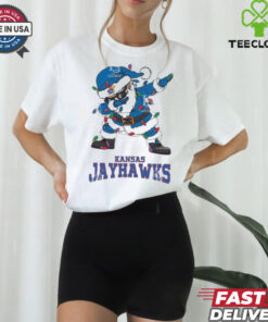Official Kansas Jayhawks Dabbing Santa Claus Ugly Christmas Light shirt