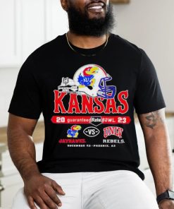 Official Kansas Jayhawks Vs Unlv Rebels Guaranteed Rate Bowl Dec 23 2023 T Shirt