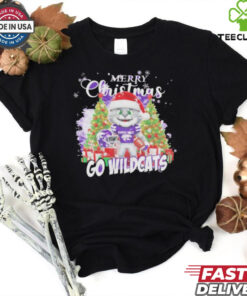 Official Kansas State Wildcats Mascot Merry Christmas Go Wildcats Sweatshirt