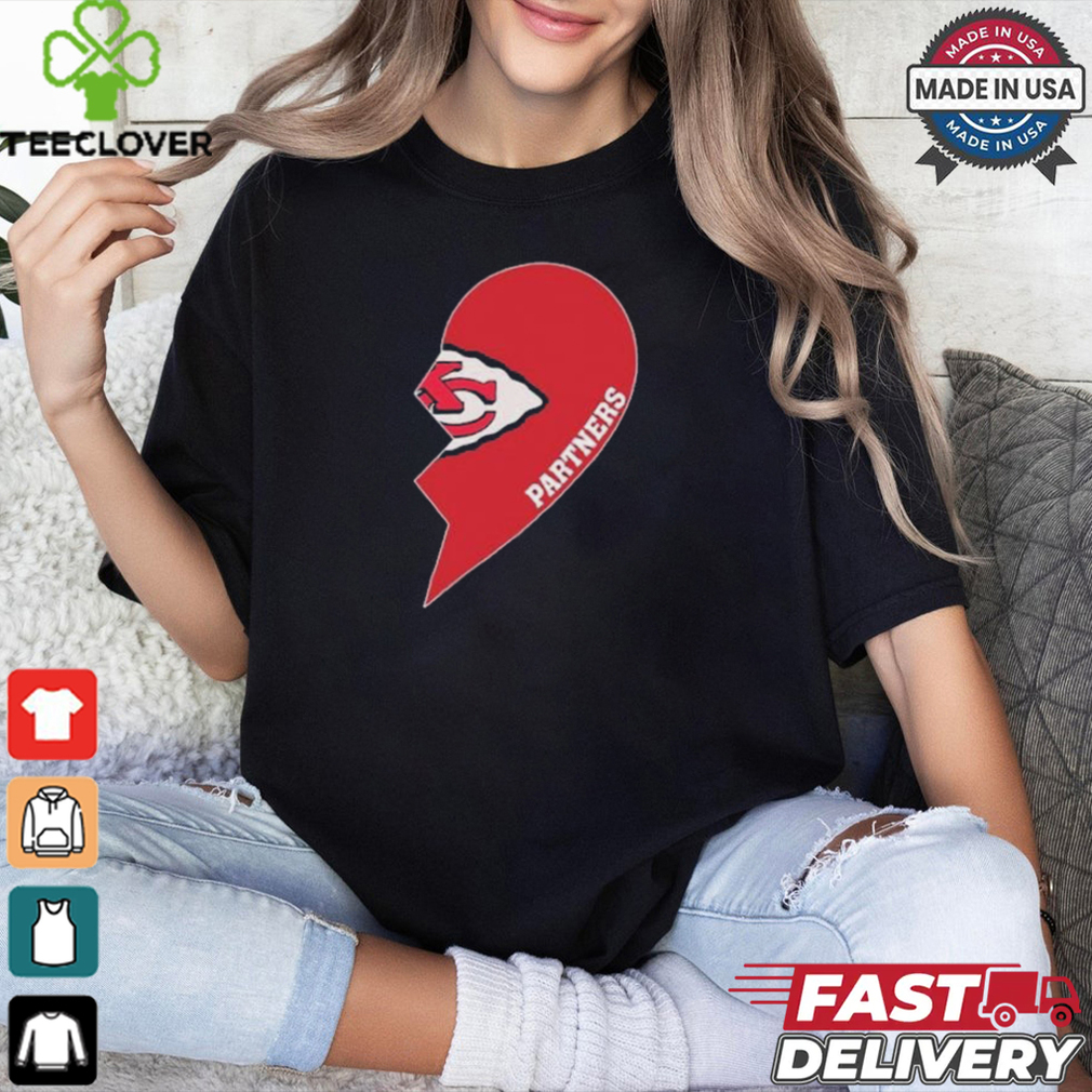 Official Kansas city Partners Half Heart Shirt Official Kansas city Partners Half Heart Shirt