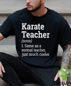 Official Karate Teacher Noun 1 Same As A Normal Teacher Just Much Cooler T shirt