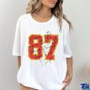 Official Karma Is The Guy On The Chiefs Shirt Kansas City Chiefs Shirt Go Taylors Boyfriend Sweathoodie, sweater, longsleeve, shirt v-neck, t-shirt Red Football Jersey Tee Kelce Swift Shirt