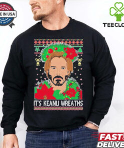 Official Keanu Wreaths Ugly Christmas T Shirt
