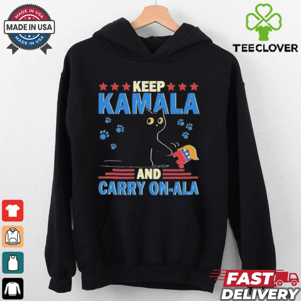Official Keep Kamala And Carry On A La Cat T shirt Official Keep Kamala And Carry On A La Cat T shirt