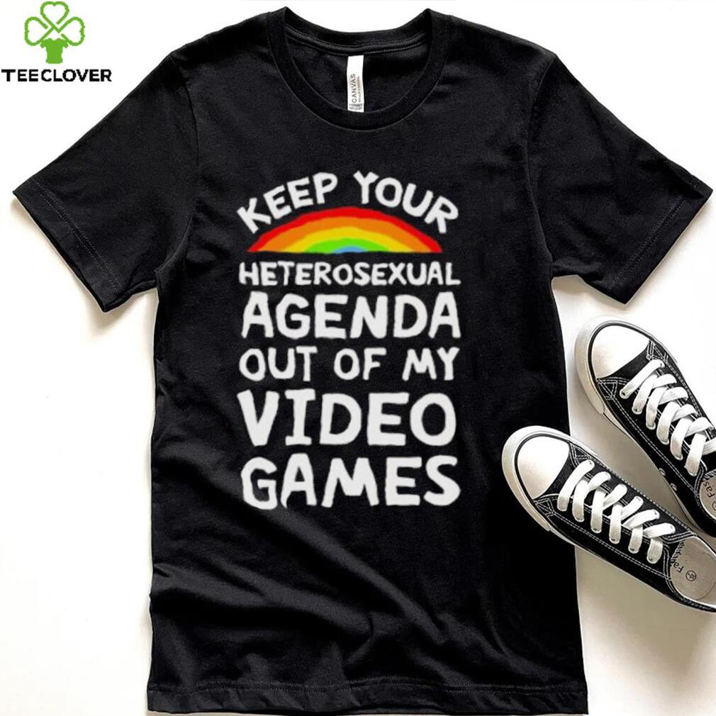 Official Keep Your Heterosexual Agenda Out Of My Video Games Tees shirt
