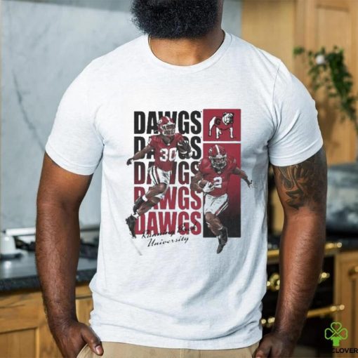 Official Kendall Milton And Daijun Edwards Dawgs Running Back University Shirt