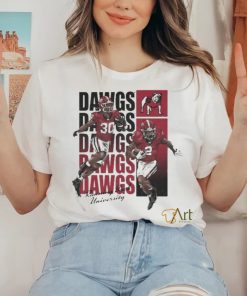 Official Kendall Milton And Daijun Edwards Dawgs Running Back University Shirt