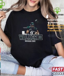 Official Kenneth Walker III Michigan State Spartans Grey Player shirt