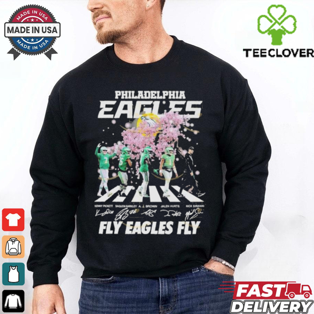Official Kenny Pickett Saquon Barkley Aj Brown Jalen Hurts Nick Sirianni Philadelphia Eagles Coach Fly Eagles Fly Signatures T Shirts Official Kenny Pickett Saquon Barkley Aj Brown Jalen Hurts Nick Sirianni Philadelphia Eagles Coach Fly Eagles Fly Signatures T Shirts