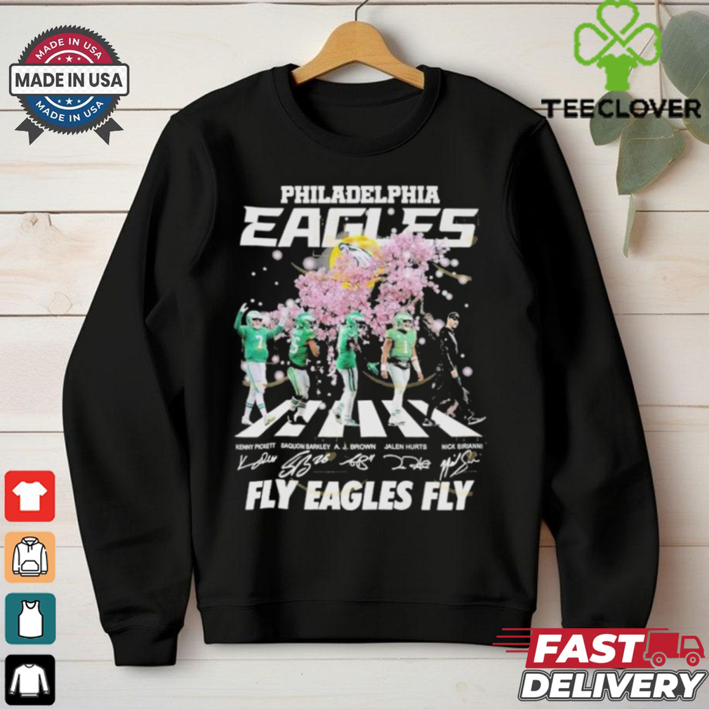 Official Kenny Pickett Saquon Barkley Aj Brown Jalen Hurts Nick Sirianni Philadelphia Eagles Coach Fly Eagles Fly Signatures T Shirts Official Kenny Pickett Saquon Barkley Aj Brown Jalen Hurts Nick Sirianni Philadelphia Eagles Coach Fly Eagles Fly Signatures T Shirts