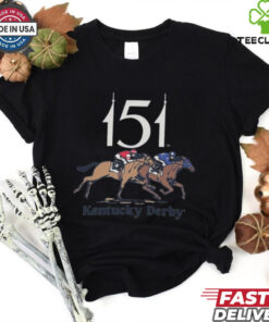 Official Kentucky Derby 151 Hug The Rail t shirt 3 Official Kentucky Derby 151 Hug The Rail t shirt