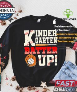 Official Kinder garten batter up baseball T shirt