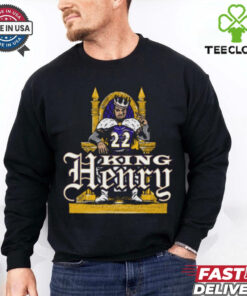 Official King Derrick Henry Throne Baltimore Ravens NFL Painting t shirt