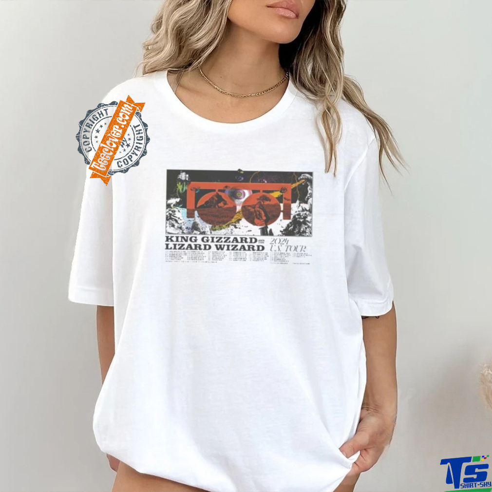 Official King Gizzard And The Lizard Wizard 2024 US Tour Poster shirt Official King Gizzard And The Lizard Wizard 2024 US Tour Poster shirt