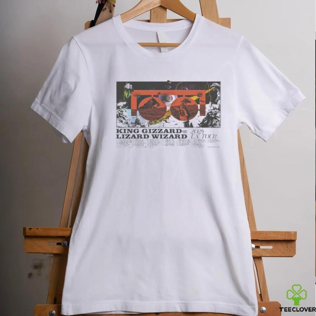 Official King Gizzard And The Lizard Wizard 2024 US Tour Poster shirt Official King Gizzard And The Lizard Wizard 2024 US Tour Poster shirt