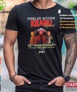 Official King Of Action Keanu Reeves 59th Anniversary Signature Shirt