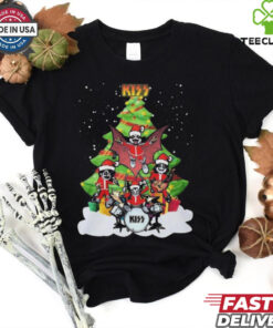 Official Kiss Brand Merry Christmas Tree 2024 Shirt
