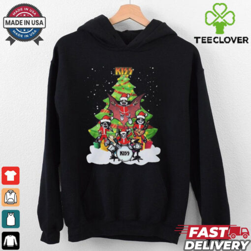 Official Kiss Brand Merry Christmas Tree 2024 Shirt