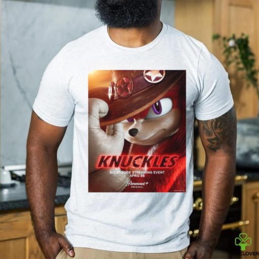 Official Knuckles New Poster Premieres April 26 2024 T shirt