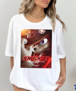 Official Knuckles New Poster Premieres April 26 2024 T shirt