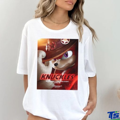 Official Knuckles New Poster Premieres April 26 2024 T shirt