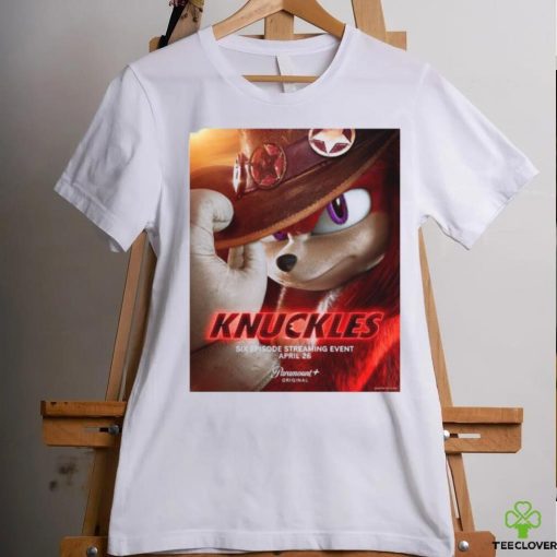 Official Knuckles New Poster Premieres April 26 2024 T shirt