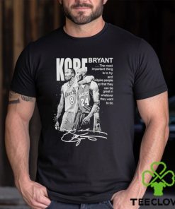 Official Kobe Bryant Signature Los Angeles Lakers T Shirt