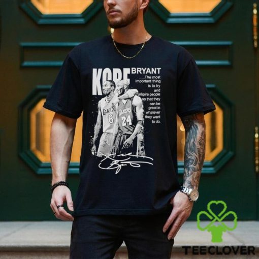 Official Kobe Bryant Signature Los Angeles Lakers T Shirt