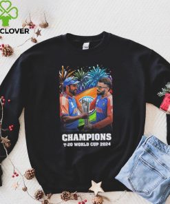 Official Kohli and Sharma India T 20 World Cup 2024 Champions shirt 2 Official Kohli and Sharma India T 20 World Cup 2024 Champions shirt
