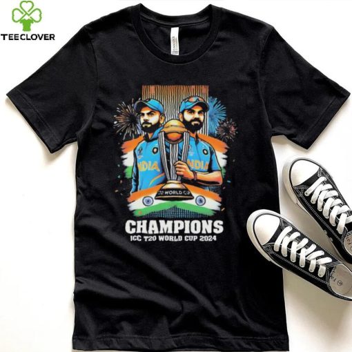 Official Kohli and Sharma Trophy ICC T20 World Cup 2024 Champions hoodie, sweater, longsleeve, shirt v-neck, t-shirt