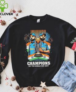 Official Kohli and Sharma Trophy ICC T20 World Cup 2024 Champions hoodie, sweater, longsleeve, shirt v-neck, t-shirt