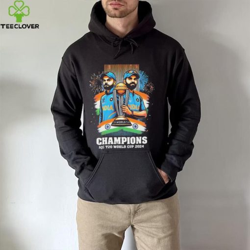 Official Kohli and Sharma Trophy ICC T20 World Cup 2024 Champions hoodie, sweater, longsleeve, shirt v-neck, t-shirt