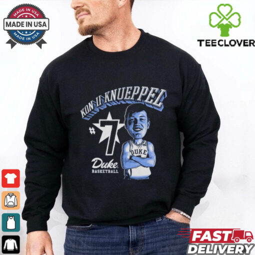 Official Kon Knueppel Duke Blue Devils Basketball Kon II Knueppel Cartoon t shirt