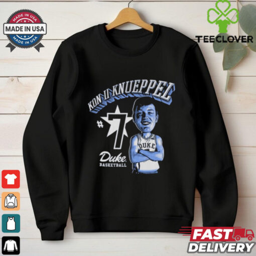 Official Kon Knueppel Duke Blue Devils Basketball Kon II Knueppel Cartoon t shirt