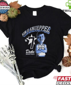Official Kon Knueppel Duke Blue Devils Basketball Kon II Knueppel Cartoon t shirt