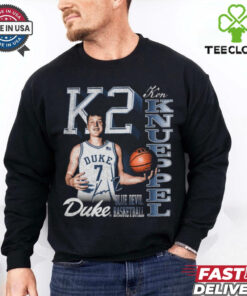 Official Kon Knueppel K2 Duke Blue Devils Basketball 90s Graphic Signature t shirt