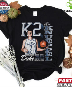 Official Kon Knueppel K2 Duke Blue Devils Basketball 90s Graphic Signature t shirt