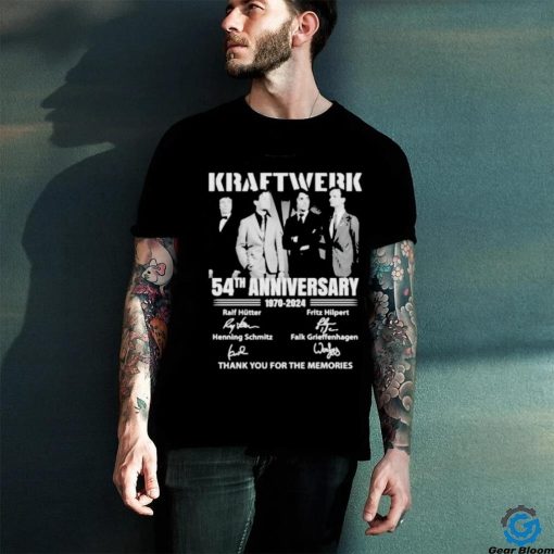 Official Kraftwerk 54th Anniversary 1970 2024 Thank You For The Memories Shirt