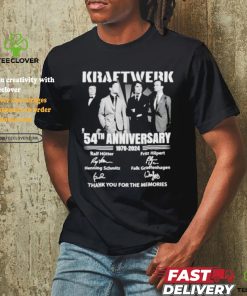 Official Kraftwerk 54th Anniversary 1970 2024 Thank You For The Memories Signature T Shirt 3 Official Kraftwerk 54th Anniversary 1970 2024 Thank You For The Memories Signature T Shirt