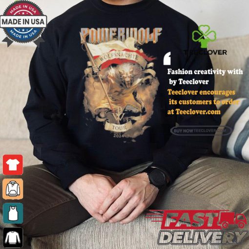 Official Krakow Powerwolf Wolfsnächte Tour 2024 shirt