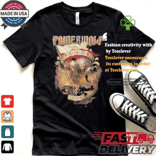 Official Krakow Powerwolf Wolfsnächte Tour 2024 shirt