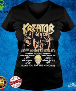 Official Kreator 40th Anniversary thank you for the memories signatures shirt