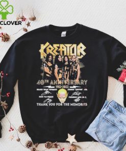 Official Kreator 40th Anniversary thank you for the memories signatures hoodie, sweater, longsleeve, shirt v-neck, t-shirt