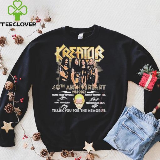 Official Kreator 40th Anniversary thank you for the memories signatures hoodie, sweater, longsleeve, shirt v-neck, t-shirt