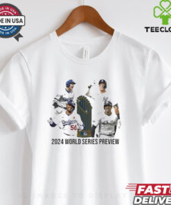 Official LA Dodgers vs NY Yankees 2024 World Series Preview Trophy Matchup Shirt