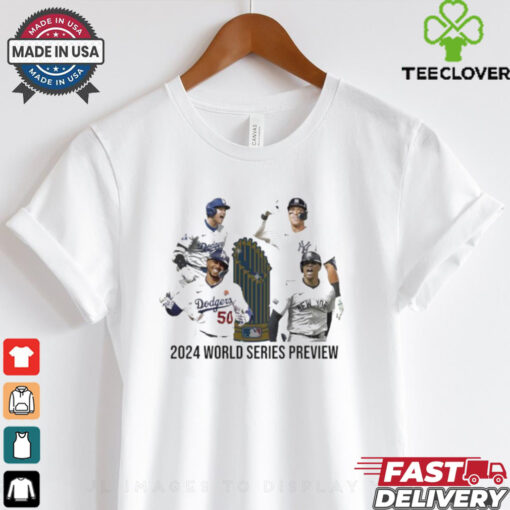 Official LA Dodgers vs NY Yankees 2024 World Series Preview Trophy Matchup Shirt