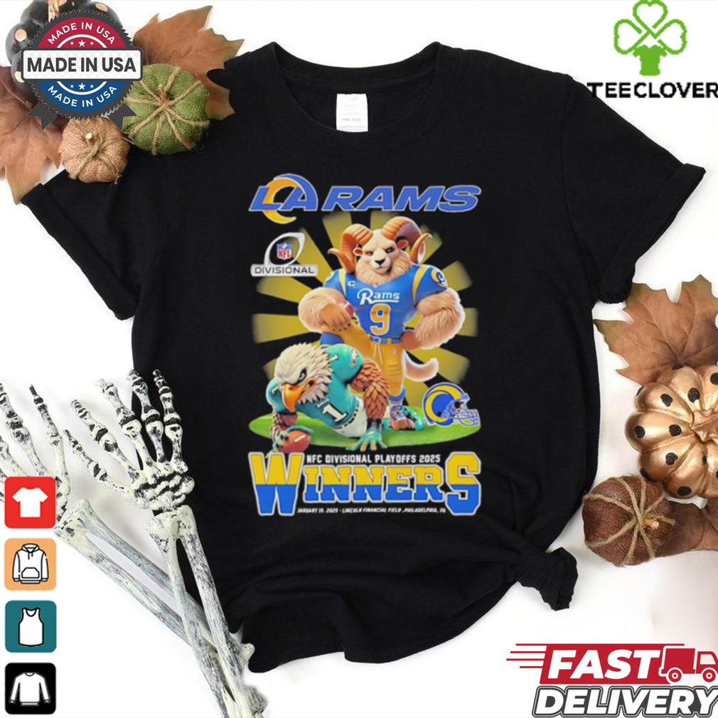 Official LA Rams NFC Divisional Playoffs 2025 winners mascot shirt Official LA Rams NFC Divisional Playoffs 2025 winners mascot shirt