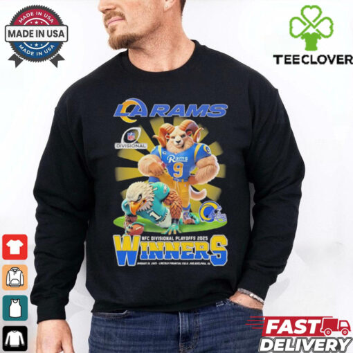 Official LA Rams NFC Divisional Playoffs 2025 winners mascot shirt