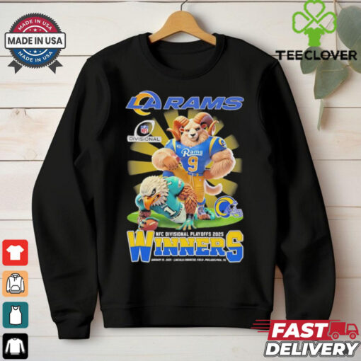 Official LA Rams NFC Divisional Playoffs 2025 winners mascot shirt
